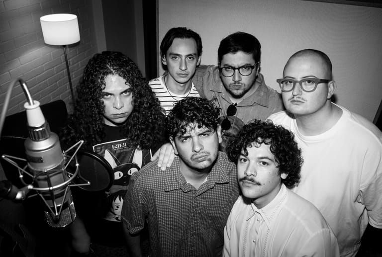 Los Fibos en el estudio de grabación